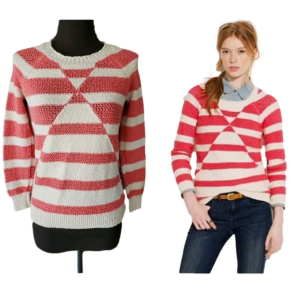 Wallace Madewell coral Color Chronicle pullover Sweater size xs